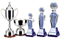 Silver Cups &Crystal Awards