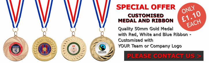 SPECIAL OFFER - CUSTOMISED MEDAL AND RIBBON